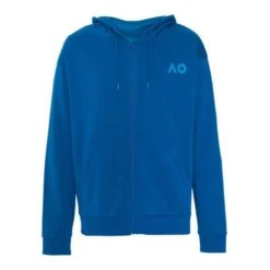 Round Logo Zip Hoodie Men