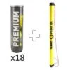 Premium 18x 4 Ball Tube Plus Ball Tube -Wilson Tennis Apparels Sales 0122000000 000 1