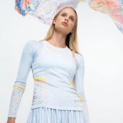 Chambray Blossom Long Sleeve Women -Wilson Tennis Apparels Sales 01353000 16