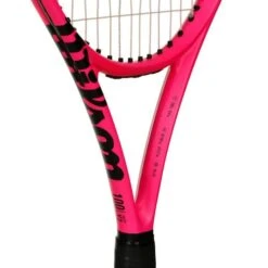 Wilson Clash 100L V2.0 Bright Neon Pink Tour Racket -Wilson Tennis Apparels Sales 04005000 10 1