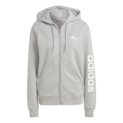 ADIDAS Essentials Linear Full-Zip French Terry Zip Hoodie Women