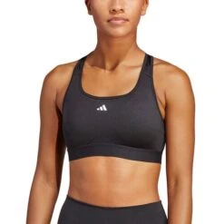ADIDAS Training PowerReact Training Medium-Support Bra Sports Bras Women -Wilson Tennis Apparels Sales 17854000 13