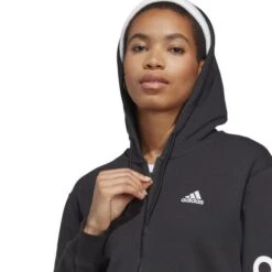 ADIDAS Linear French Terry Full Zip Hoodie Women -Wilson Tennis Apparels Sales 18376000 16