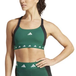 ADIDAS PWI Medium-Sport Tech-Fit Color Block Sports Bras Women 10 ADIDAS PWI Medium-Sport Tech-Fit Color Block Sports Bras Women -Wilson Tennis Apparels Sales 18520000 13