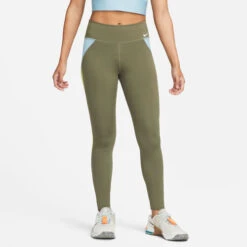 Nike Dri-Fit One Color-Blocked Mid-Rise Tight Women -Wilson Tennis Apparels Sales 55877000 14